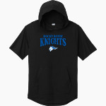 ROCKY BAYOU CHRISTIAN SCHOOL KNIGHTS Sport-Tek Men's PosiCharge Tri-Blend Wicking Short Sleeve Hoodie Front Thumbnail