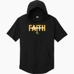 FAITH CHRISTIAN ACADEMY CONQUERORS <span class="pdp-name-mascot">FAITH CONQUERORS</span> Sport-Tek Men's PosiCharge Tri-Blend Wicking Short Sleeve Hoodie Front Thumbnail