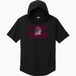 Math & Science Academy Dragons <span class="pdp-name-mascot">Math & Science Academy Dragons</span> Sport-Tek Men's PosiCharge Tri-Blend Wicking Short Sleeve Hoodie Front Thumbnail