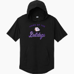 BEMENT MIDDLE SCHOOL BULLDOGS <span class="pdp-name-mascot">BEMENT BULLDOGS</span> Sport-Tek Men's PosiCharge Tri-Blend Wicking Short Sleeve Hoodie Front Thumbnail