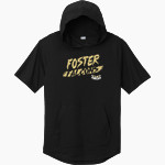 FOSTER HIGH SCHOOL FALCONS <span class="pdp-name-mascot">FOSTER FALCONS</span> Sport-Tek Men's PosiCharge Tri-Blend Wicking Short Sleeve Hoodie Front Thumbnail