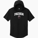 Paideia High Bears <span class="pdp-name-mascot">Paideia High School Bears</span> Sport-Tek Men's PosiCharge Tri-Blend Wicking Short Sleeve Hoodie Front Thumbnail