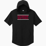 EXTREME SOFTBALL EXTREME SOFTBALL Sport-Tek Men's PosiCharge Tri-Blend Wicking Short Sleeve Hoodie Front Thumbnail