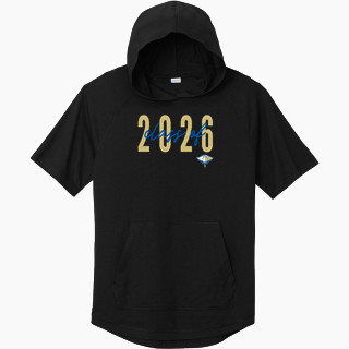 Sport-Tek Men's PosiCharge Tri-Blend Wicking Short Sleeve Hoodie