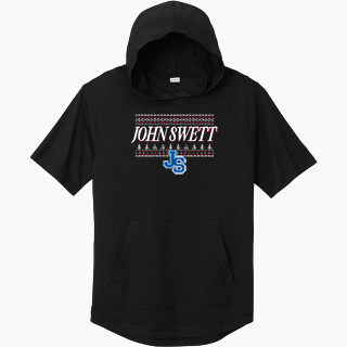 Sport-Tek Men's PosiCharge Tri-Blend Wicking Short Sleeve Hoodie