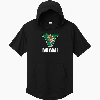 Sport-Tek Men's PosiCharge Tri-Blend Wicking Short Sleeve Hoodie