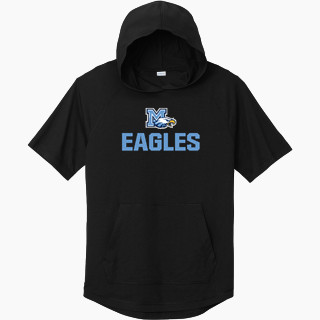 Sport-Tek Men's PosiCharge Tri-Blend Wicking Short Sleeve Hoodie