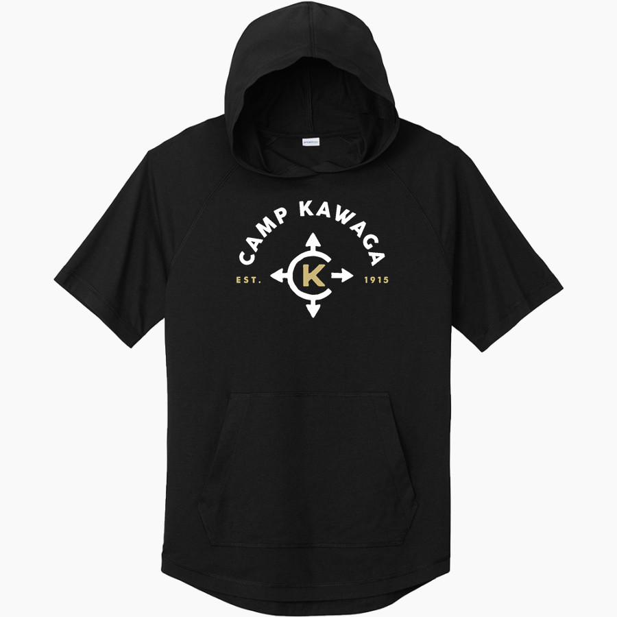 Camp Kawaga Sideline Store <span class="pdp-name-mascot">Camp Kawaga</span> Sport-Tek Men's PosiCharge Tri-Blend Wicking Short Sleeve Hoodie