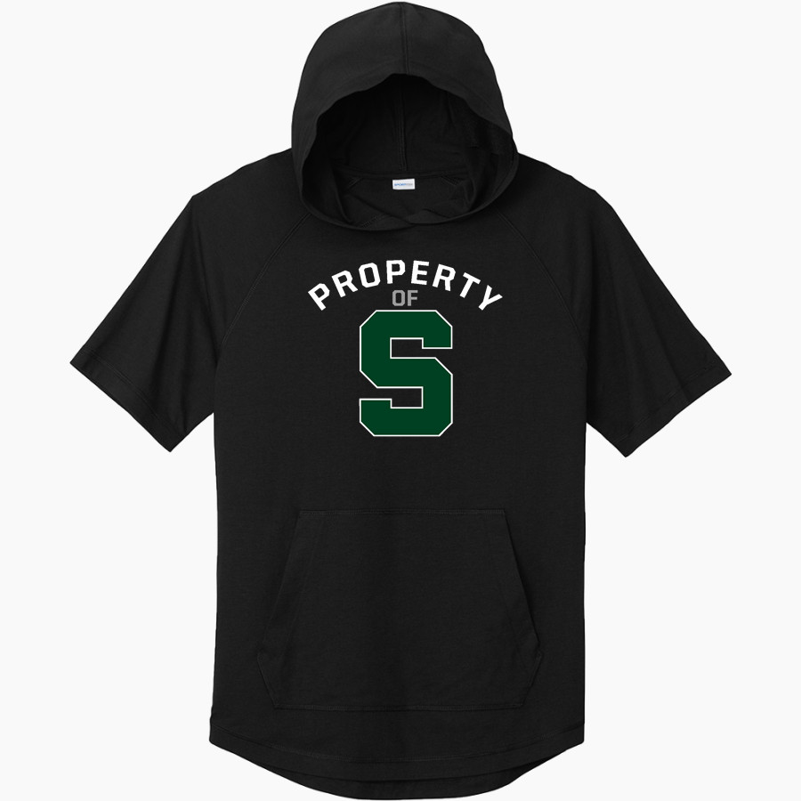 SHIOCTON HIGH SCHOOL CHIEFS <span class="pdp-name-mascot">SHIOCTON CHIEFS</span> Sport-Tek Men's PosiCharge Tri-Blend Wicking Short Sleeve Hoodie
