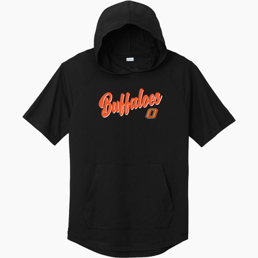 ONAGA HIGH SCHOOL BUFFALOES <span class="pdp-name-mascot">ONAGA BUFFALOES</span> Sport-Tek Men's PosiCharge Tri-Blend Wicking Short Sleeve Hoodie