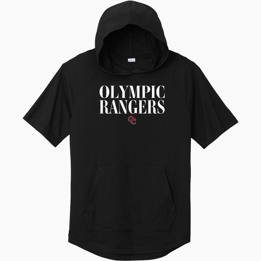 Olympic College Official Store of the Rangers <span class="pdp-name-mascot">Olympic College Rangers</span> Sport-Tek Men's PosiCharge Tri-Blend Wicking Short Sleeve Hoodie