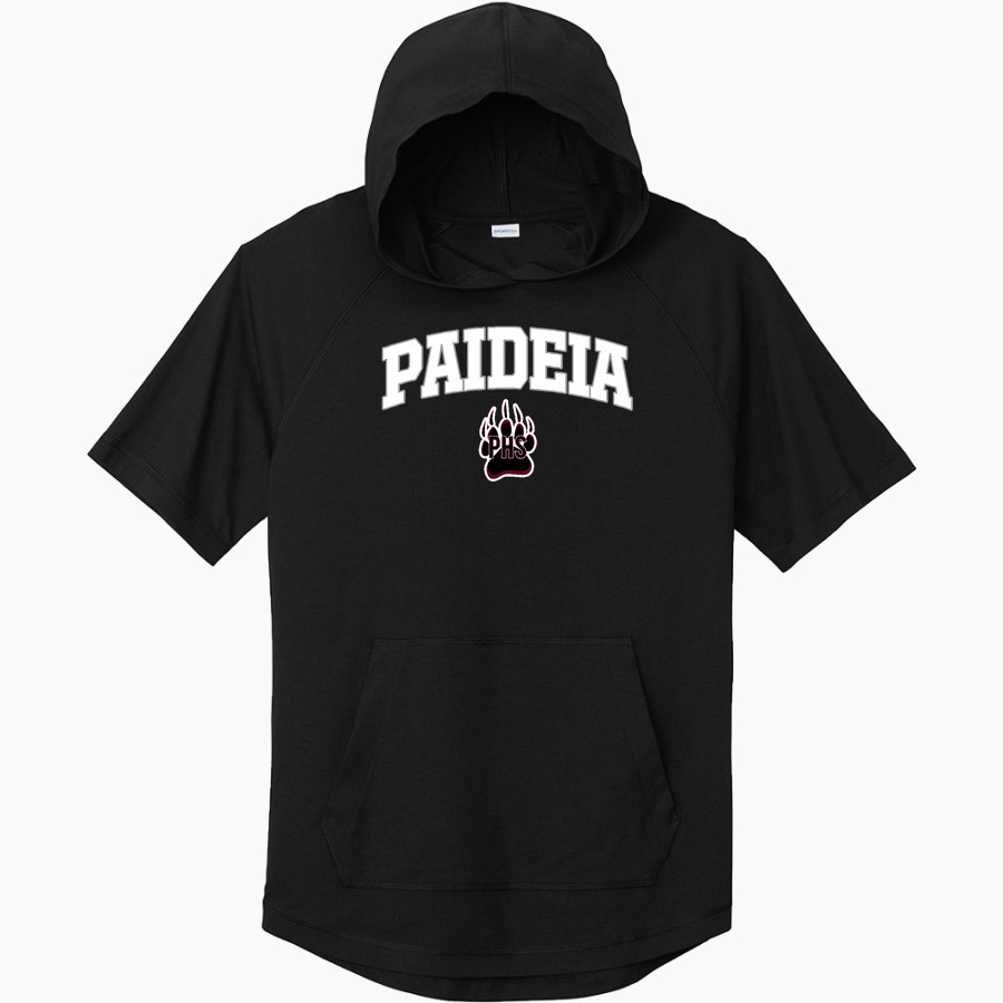 Paideia High Bears <span class="pdp-name-mascot">Paideia High School Bears</span> Sport-Tek Men's PosiCharge Tri-Blend Wicking Short Sleeve Hoodie