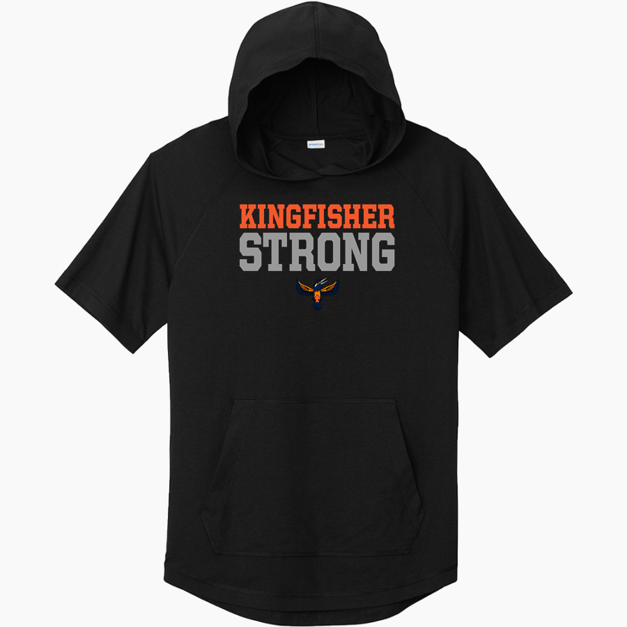 Invest Collegiate Imagine Kingfishers <span class="pdp-name-mascot">Invest Collegiate Imagine Kingfishers</span> Sport-Tek Men's PosiCharge Tri-Blend Wicking Short Sleeve Hoodie