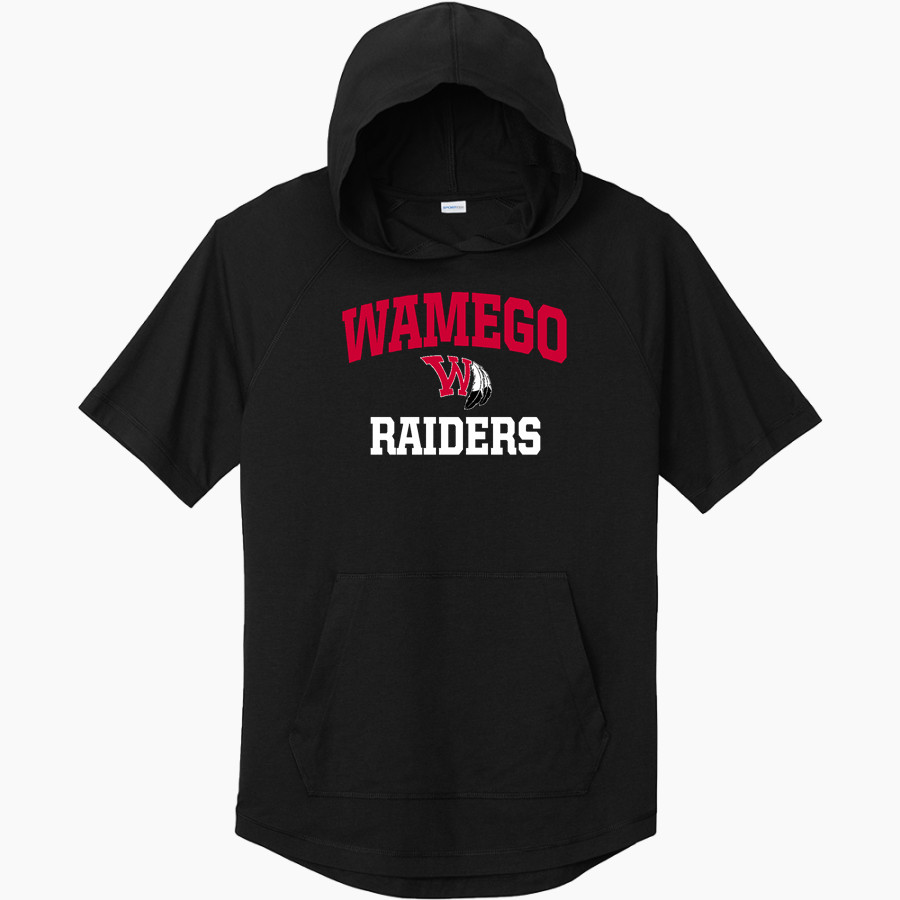 Wamego Raiders <span class="pdp-name-mascot">Wamego Raiders</span> Sport-Tek Men's PosiCharge Tri-Blend Wicking Short Sleeve Hoodie