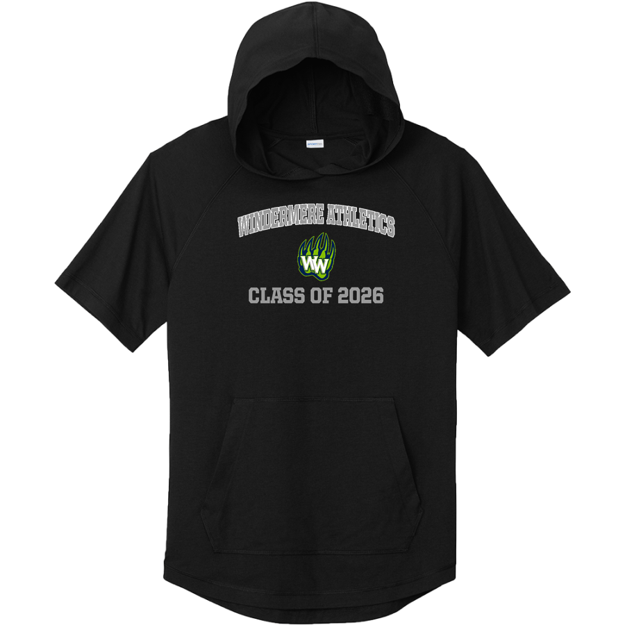 Windermere Wolverines <span class="pdp-name-mascot">Windermere Wolverines</span> Sport-Tek Men's PosiCharge Tri-Blend Wicking Short Sleeve Hoodie