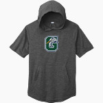 Gunston Herons <span class="pdp-name-mascot">Gunston Herons</span> Sport-Tek Men's PosiCharge Tri-Blend Wicking Short Sleeve Hoodie Front Thumbnail