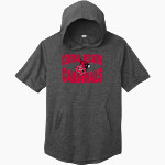Central Decatur Cardinals Sport-Tek Men's PosiCharge Tri-Blend Wicking Short Sleeve Hoodie Front Thumbnail