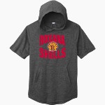 Roxana Shells <span class="pdp-name-mascot">Roxana Shells</span> Sport-Tek Men's PosiCharge Tri-Blend Wicking Short Sleeve Hoodie Front Thumbnail