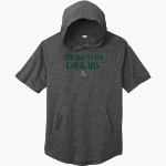 Chicago State Cougars <span class="pdp-name-mascot">Chicago State Cougars</span> Sport-Tek Men's PosiCharge Tri-Blend Wicking Short Sleeve Hoodie Front Thumbnail