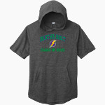 Bertha Holt Bolts <span class="pdp-name-mascot">Bertha Holt Bolts</span> Sport-Tek Men's PosiCharge Tri-Blend Wicking Short Sleeve Hoodie Front Thumbnail