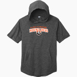 Hilton Elementary School hound dog Sport-Tek Men's PosiCharge Tri-Blend Wicking Short Sleeve Hoodie Front Thumbnail
