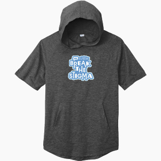 Sport-Tek Men's PosiCharge Tri-Blend Wicking Short Sleeve Hoodie