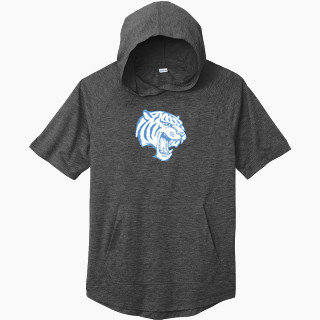 Sport-Tek Men's PosiCharge Tri-Blend Wicking Short Sleeve Hoodie