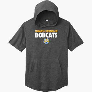 Sport-Tek Men's PosiCharge Tri-Blend Wicking Short Sleeve Hoodie