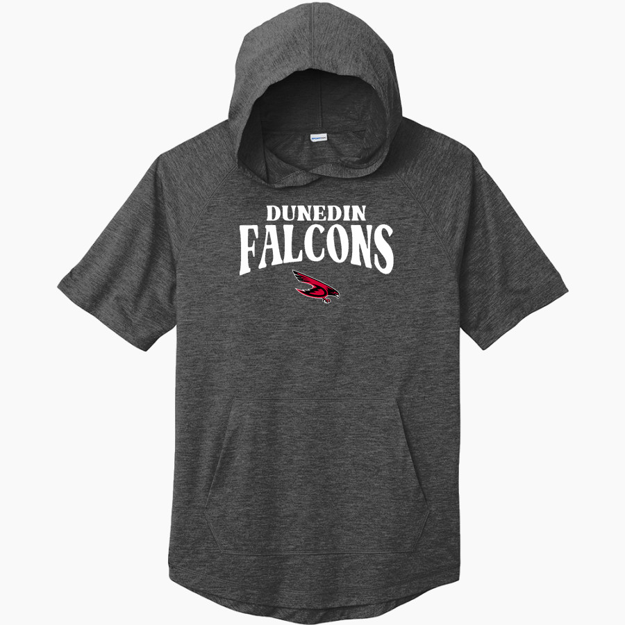 Dunedin Falcons Sport-Tek Men's PosiCharge Tri-Blend Wicking Short Sleeve Hoodie