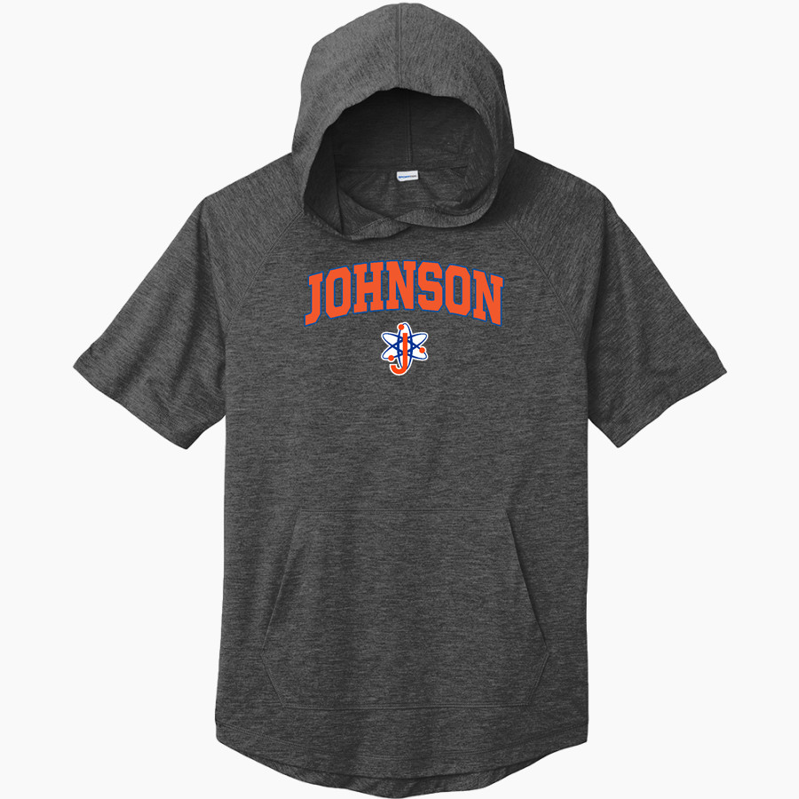 Johnson Atom Smashers <span class="pdp-name-mascot">Sol C. Johnson Atom Smashers</span> Sport-Tek Men's PosiCharge Tri-Blend Wicking Short Sleeve Hoodie