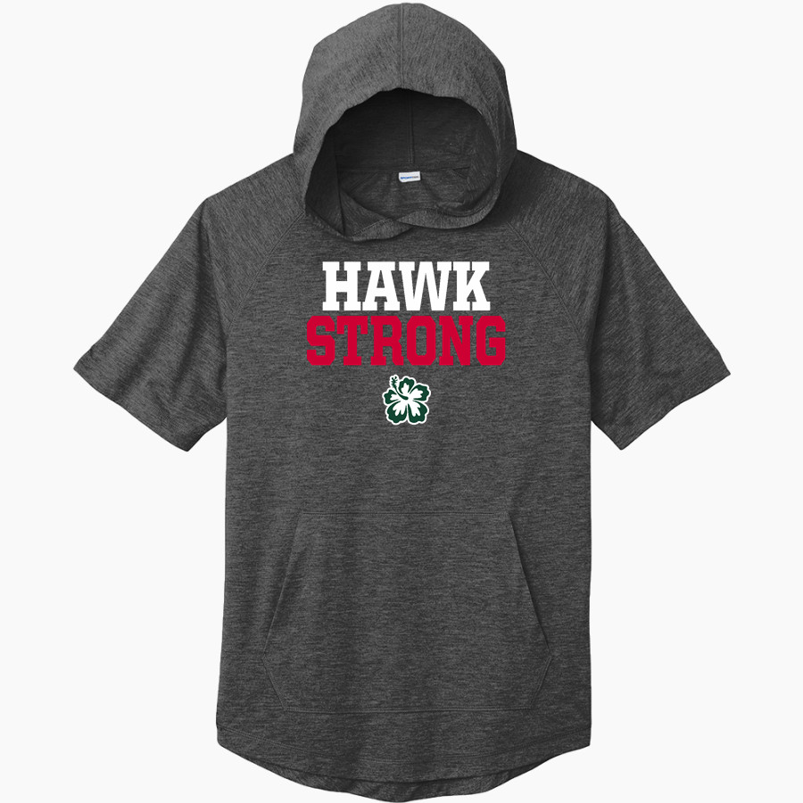 APIS Hawks <span class="pdp-name-mascot">Asia Pacific International GreenHawks</span> Sport-Tek Men's PosiCharge Tri-Blend Wicking Short Sleeve Hoodie