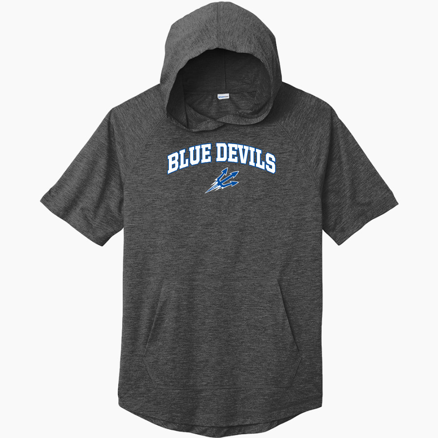 BROCKPORT BLUE DEVILS The Official Online Store <span class="pdp-name-mascot">BROCKPORT BLUE DEVILS</span> Sport-Tek Men's PosiCharge Tri-Blend Wicking Short Sleeve Hoodie