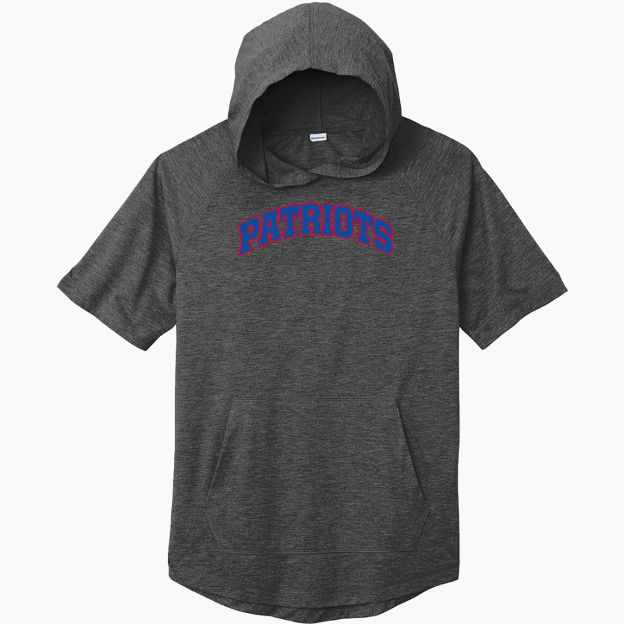 Clarkson-Leigh Patriots <span class="pdp-name-mascot">Clarkson-Leigh Patriots</span> Sport-Tek Men's PosiCharge Tri-Blend Wicking Short Sleeve Hoodie