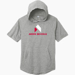 Acero Schools Chicago Sport-Tek Men's PosiCharge Tri-Blend Wicking Short Sleeve Hoodie Front Thumbnail