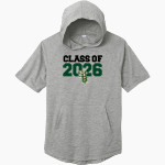 SAINT BONAVENTURE HIGH SCHOOL SERAPHS <span class="pdp-name-mascot">SAINT BONAVENTURE SERAPHS</span> Sport-Tek Men's PosiCharge Tri-Blend Wicking Short Sleeve Hoodie Front Thumbnail