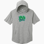 Notre Dame College Prep The Official Online Store <span class="pdp-name-mascot">Notre Dame Dons</span> Sport-Tek Men's PosiCharge Tri-Blend Wicking Short Sleeve Hoodie Front Thumbnail