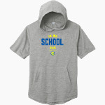 St. Anthony School <span class="pdp-name-mascot">St. Anthony School</span> Sport-Tek Men's PosiCharge Tri-Blend Wicking Short Sleeve Hoodie Front Thumbnail