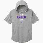 Collinsville Kahoks <span class="pdp-name-mascot">Collinsville Kahoks</span> Sport-Tek Men's PosiCharge Tri-Blend Wicking Short Sleeve Hoodie Front Thumbnail