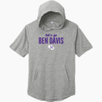 Ben Davis Giants Sport-Tek Men's PosiCharge Tri-Blend Wicking Short Sleeve Hoodie Front Thumbnail