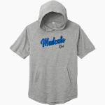 Midstate Mudcats Mudcats <span class="pdp-name-mascot">Midstate Mudcats Mudcats</span> Sport-Tek Men's PosiCharge Tri-Blend Wicking Short Sleeve Hoodie Front Thumbnail