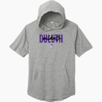 DULUTH HIGH SCHOOL WILDCATS <span class="pdp-name-mascot">DULUTH WILDCATS</span> Sport-Tek Men's PosiCharge Tri-Blend Wicking Short Sleeve Hoodie Front Thumbnail