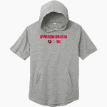 Upper Room Christian Royals <span class="pdp-name-mascot">Upper Room Christian Royals</span> Sport-Tek Men's PosiCharge Tri-Blend Wicking Short Sleeve Hoodie Front Thumbnail