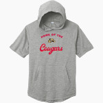 Caldwell Cougars <span class="pdp-name-mascot">Caldwell Cougars</span> Sport-Tek Men's PosiCharge Tri-Blend Wicking Short Sleeve Hoodie Front Thumbnail