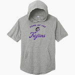 Petaluma Trojans <span class="pdp-name-mascot">Petaluma Trojans</span> Sport-Tek Men's PosiCharge Tri-Blend Wicking Short Sleeve Hoodie Front Thumbnail