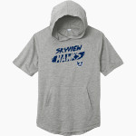 Skyview Hawks <span class="pdp-name-mascot">Skyview Hawks</span> Sport-Tek Men's PosiCharge Tri-Blend Wicking Short Sleeve Hoodie Front Thumbnail