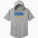 CUBA HIGH SCHOOL RAMS Sport-Tek Men's PosiCharge Tri-Blend Wicking Short Sleeve Hoodie Front Thumbnail