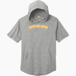CRISTO-REY-BOSTON HIGH SCHOOL Knights <span class="pdp-name-mascot">CRISTO - REY-BOSTON PANTHERS</span> Sport-Tek Men's PosiCharge Tri-Blend Wicking Short Sleeve Hoodie Front Thumbnail