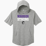 Wichita Warriors Home Acc. Warriors <span class="pdp-name-mascot">Wichita Warriors Home Acc. Warriors</span> Sport-Tek Men's PosiCharge Tri-Blend Wicking Short Sleeve Hoodie Front Thumbnail