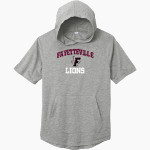 FAYETTEVILLE HIGH SCHOOL LIONS <span class="pdp-name-mascot">FAYETTEVILLE LIONS</span> Sport-Tek Men's PosiCharge Tri-Blend Wicking Short Sleeve Hoodie Front Thumbnail