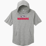 Lee-Scott Warriors <span class="pdp-name-mascot">Lee-Scott Warriors</span> Sport-Tek Men's PosiCharge Tri-Blend Wicking Short Sleeve Hoodie Front Thumbnail
